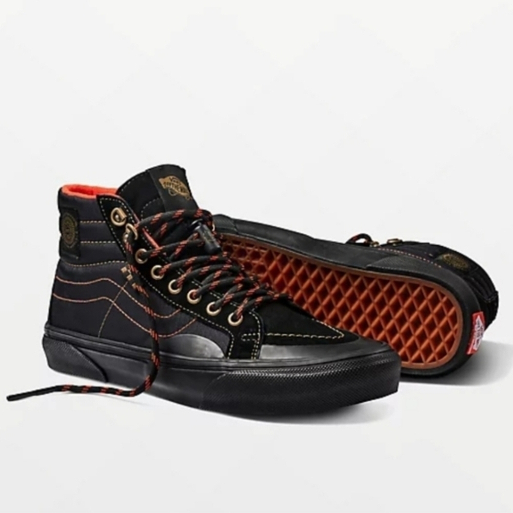Vans Skate x Spitfire Sk8-Hi Reissue Men Black & Flame Skate Shoes 022026